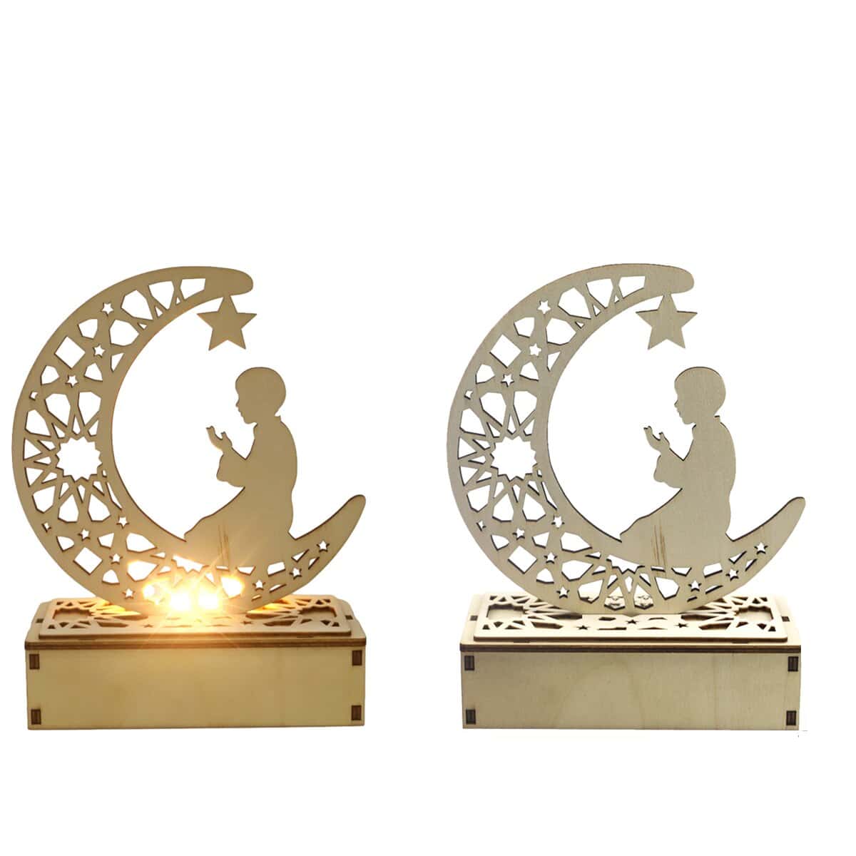 Houten Moslim Nachtlampje Decoratief Voor Woonkamer Nachtlampen