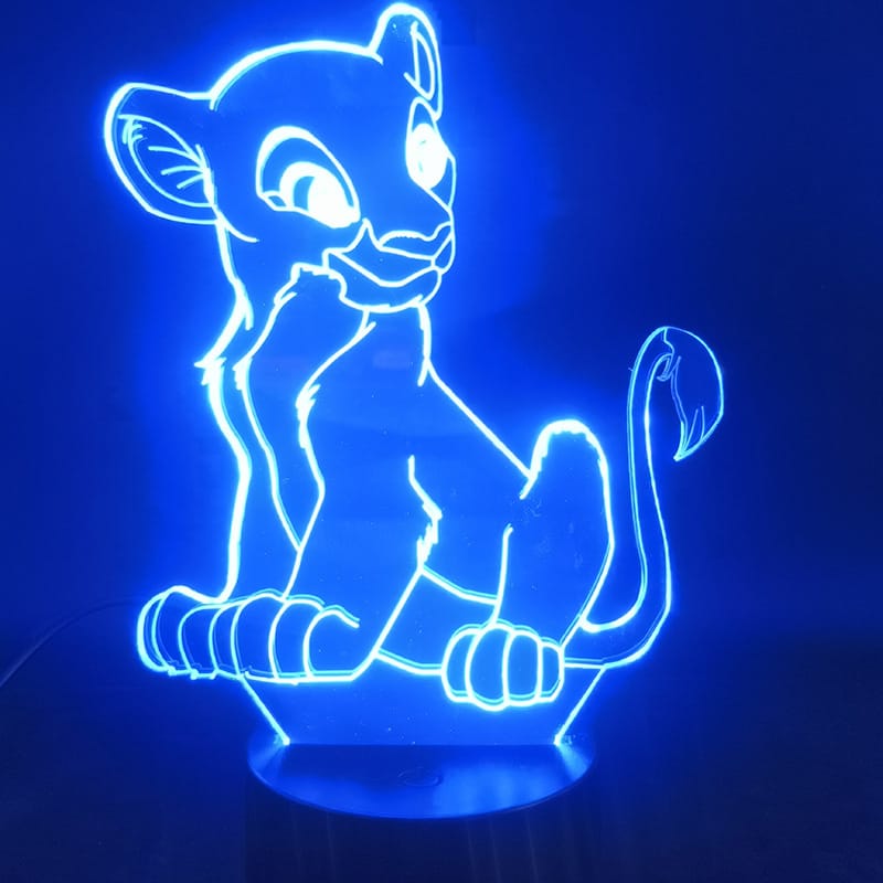 Nala 3D LED Nachtlampje Voor Kinderen Met Tactiele Afstandsbediening Nachtlampen