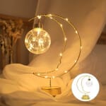 Gouden LED Maannachtlampje Nachtlampen