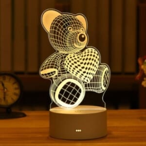 Paddenstoel LED Lichtsnoer M 3m Nachtlampen
