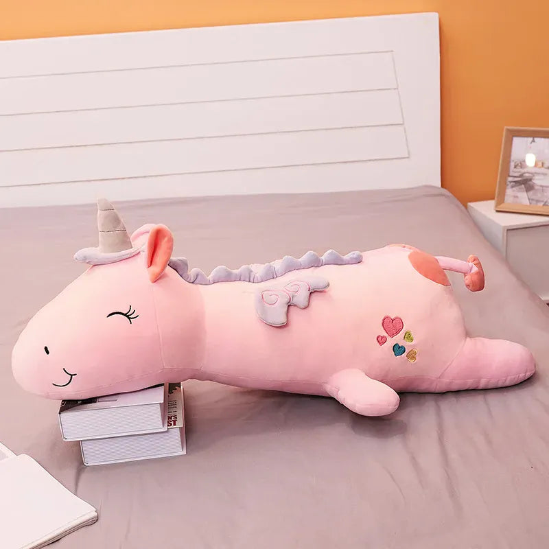 Magilumi Eenhoorn Knuffelnachtlampje Roze, Wit en Blauw Nachtlampen