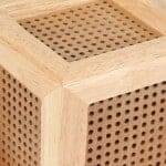 Vierkante Massief Houten Nachtkastlamp 15x15x19 cm Nachtlampen