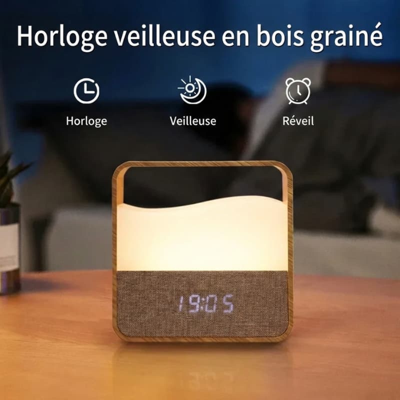 Vierkante Wekker UrbanRise Nachtlampen