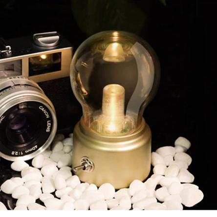 Vintage LED Nachtlampje 11x7x6 cm Nachtlampen