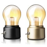 Vintage LED Nachtlampje 11x7x6 cm Nachtlampen
