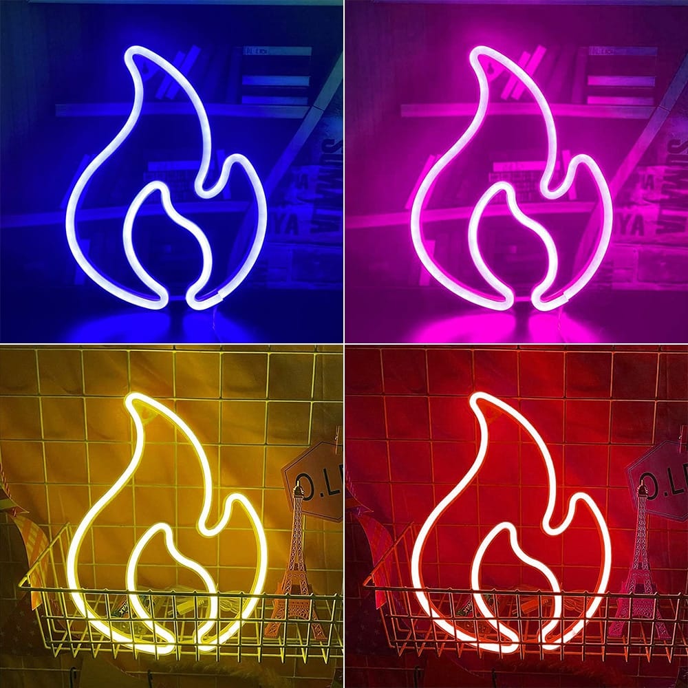 Vlamvormige LED Lamp Nachtlampen