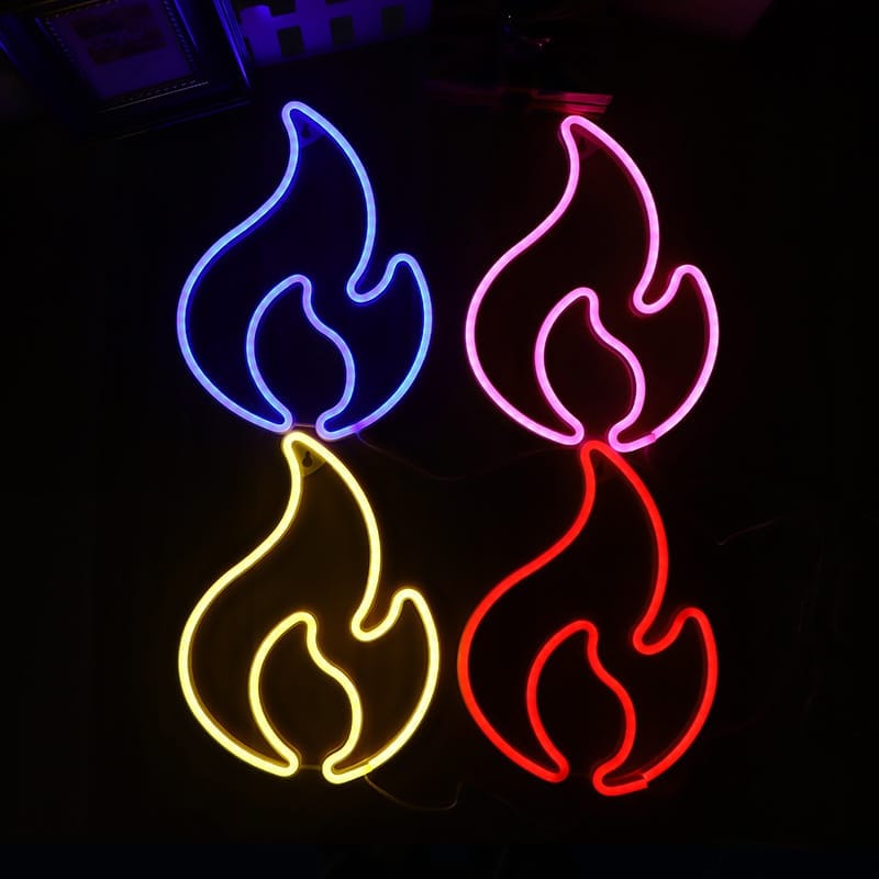 Vlamvormige LED Lamp Nachtlampen