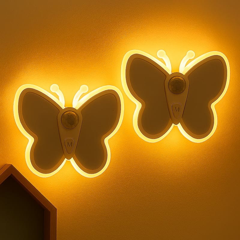Vlinder Nachtlampje Bewegingssensor Nachtlampen