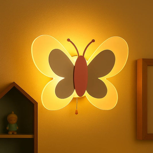 Vlinder Wandlamp LumaFly Roze Nachtlampen