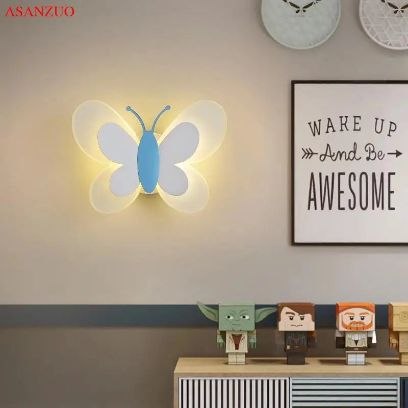 Vlinder Wandlamp LumaFly Roze Nachtlampen