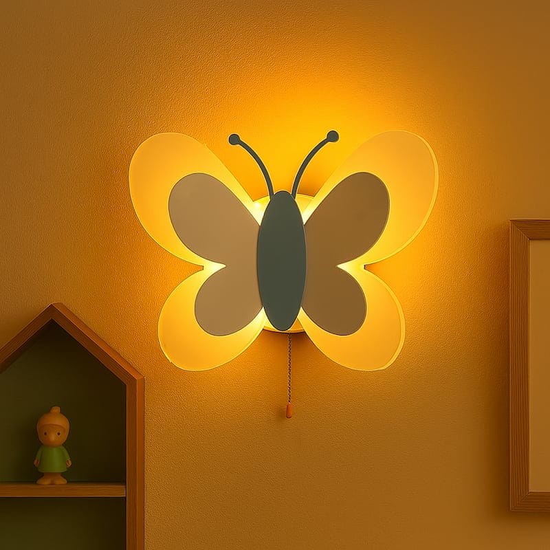 Vlinder Wandlamp LumaFly Roze Nachtlampen