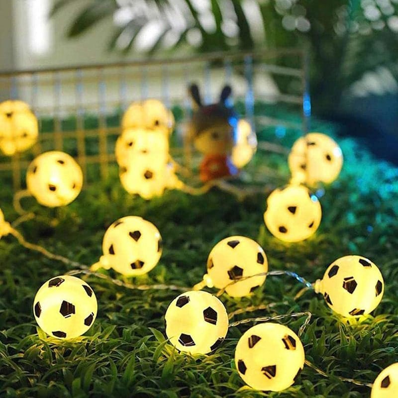 Voetbal LED-lichtsnoer 3m Kleurrijk Nachtlampen