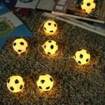 Voetbal LED-lichtsnoer 3m Kleurrijk Nachtlampen