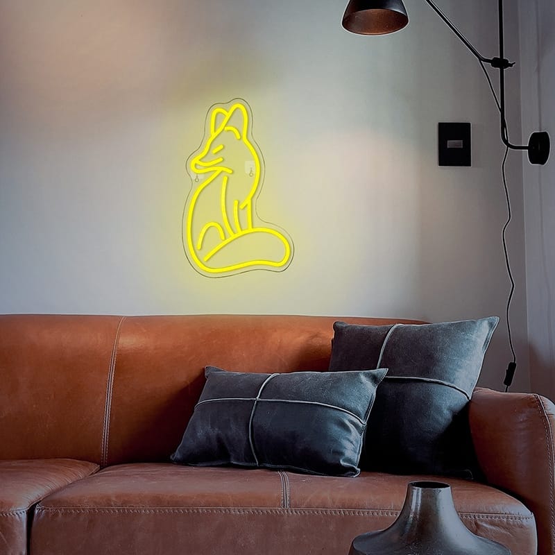 Vos Neon Nachtlampje Wanddecoratie Nachtlampen