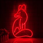 Vos Neon Nachtlampje Wanddecoratie Nachtlampen