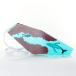 Walvis Epoxy Lamp Blauw 25x12.5 cm Nachtlampen