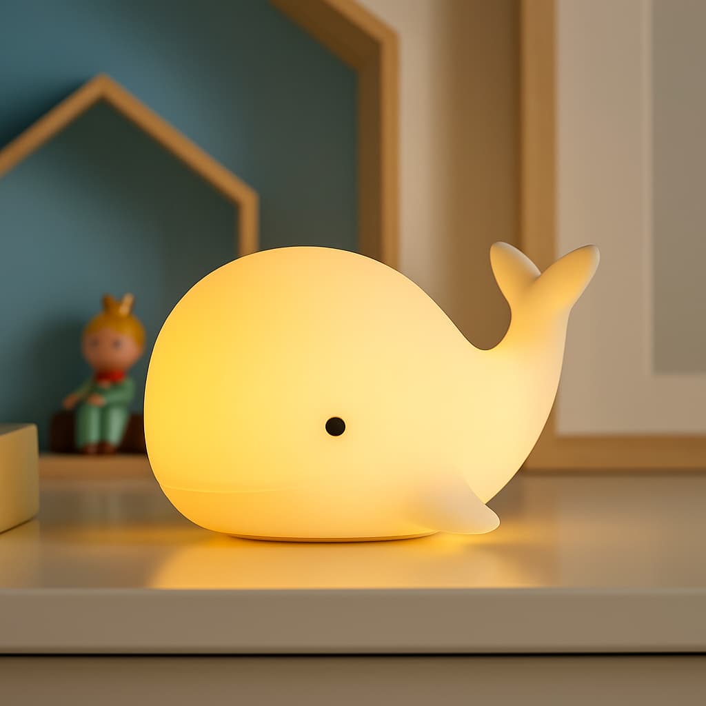 Walvis Nachtlampje BaliLuz 7Kleuren Nachtlampen