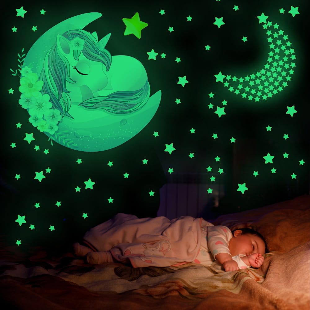 Wandnachtlampje Maan Paard Sterren Nachtlampen