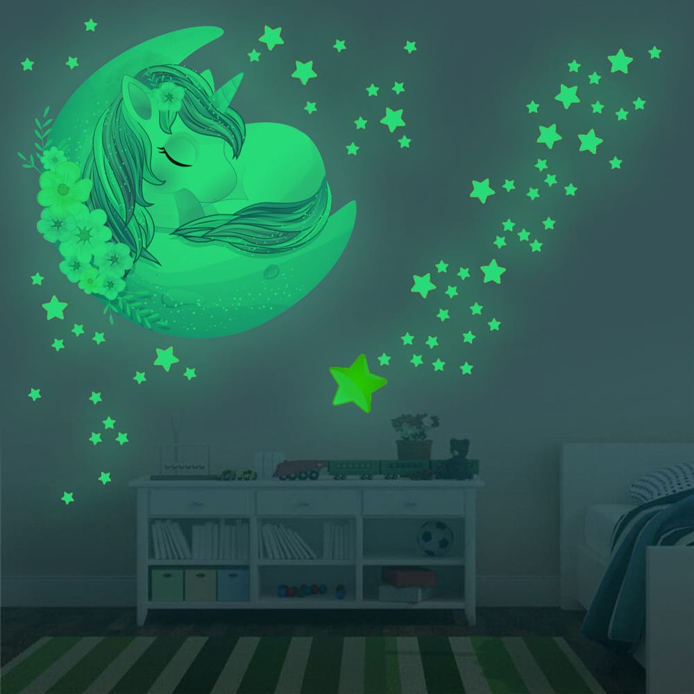 Wandnachtlampje Maan Paard Sterren Nachtlampen