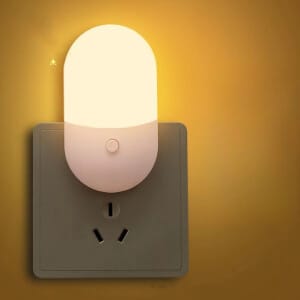 Warm Wit LED Stekker Nachtlampje Voor Slaapkamer Nachtlampen