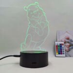 Winnie De Beer LED Nachtlampje 3D Kinderkamer Nachtlampen