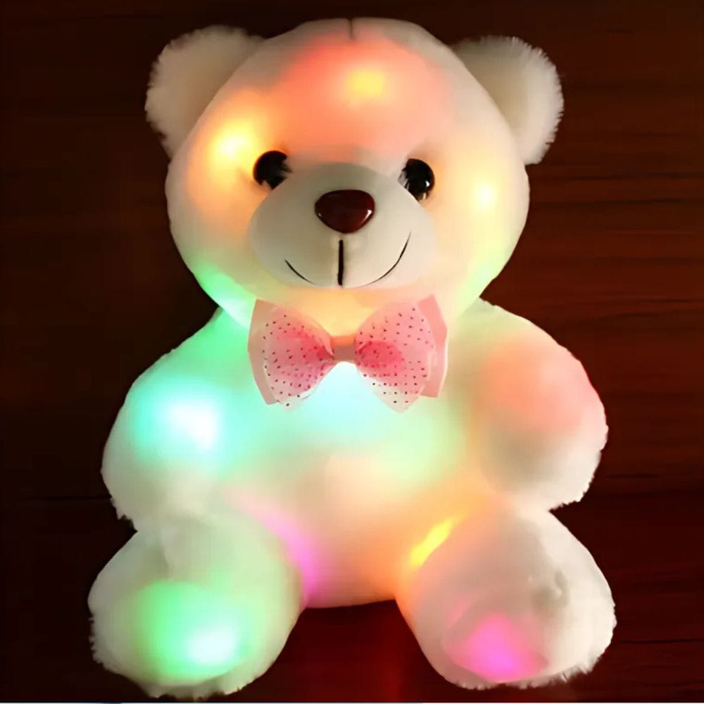 Wit of Roze Beerknuffel Lampje Nachtlampen