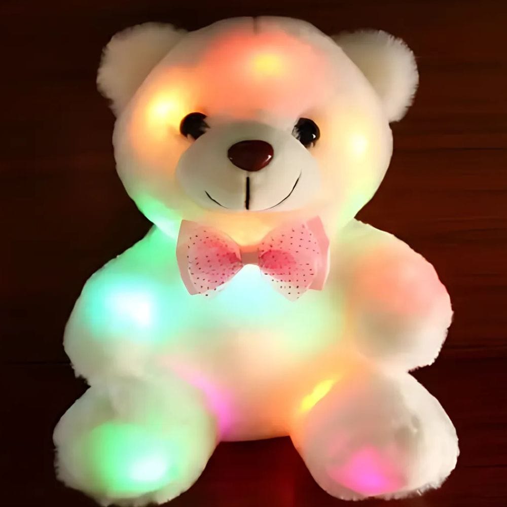 Wit of Roze Beerknuffel Lampje Nachtlampen