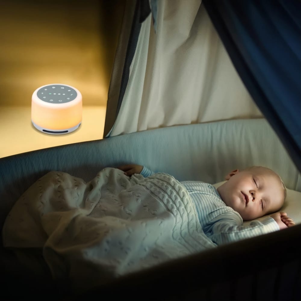 Witgeluid Babynachtlampje Met Rustgevende Geluiden Nachtlampen