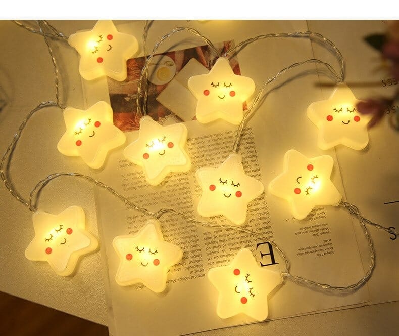 Witte Ster LED-lichtsnoer Nachtlampen