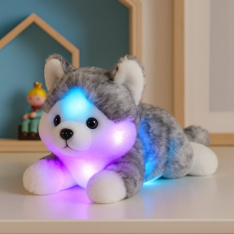 Wolf Knuffel Nachtlamp Loupiot 25cm Nachtlampen