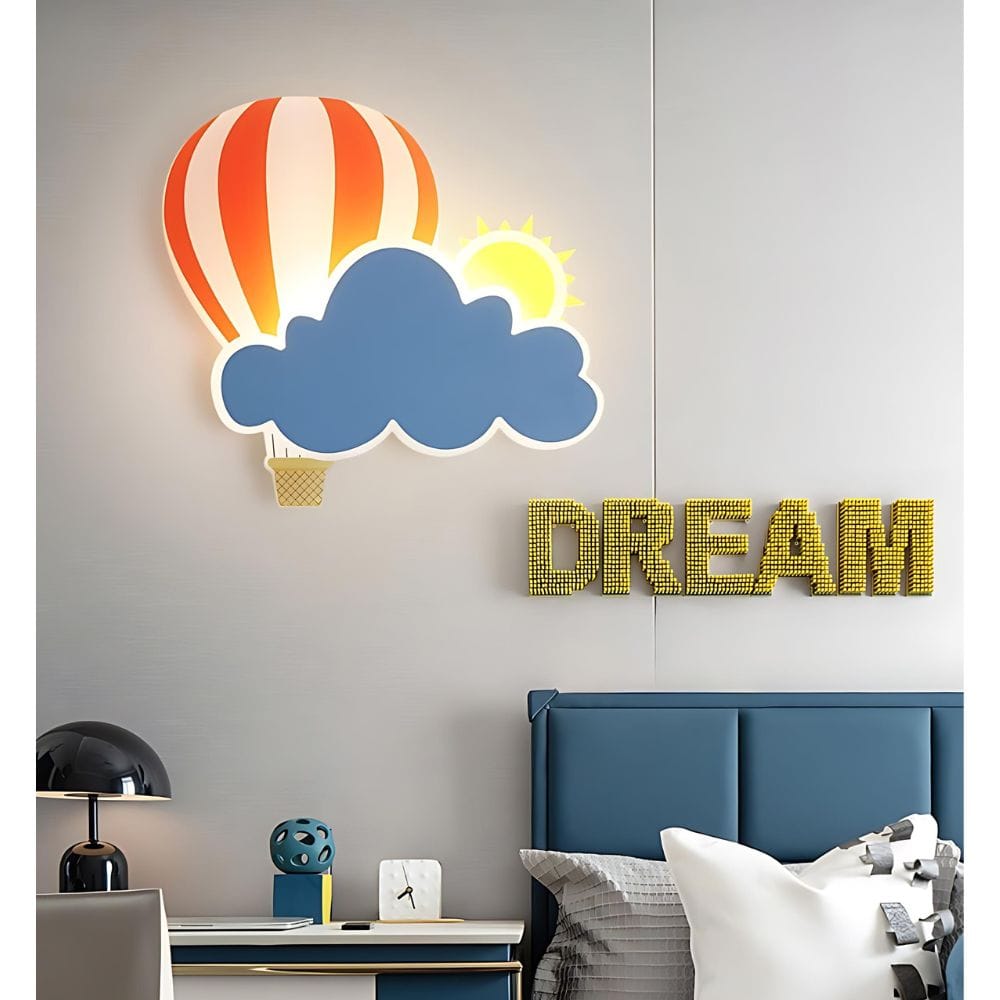 Wolk en heteluchtballon nachtlampje Nachtlampen