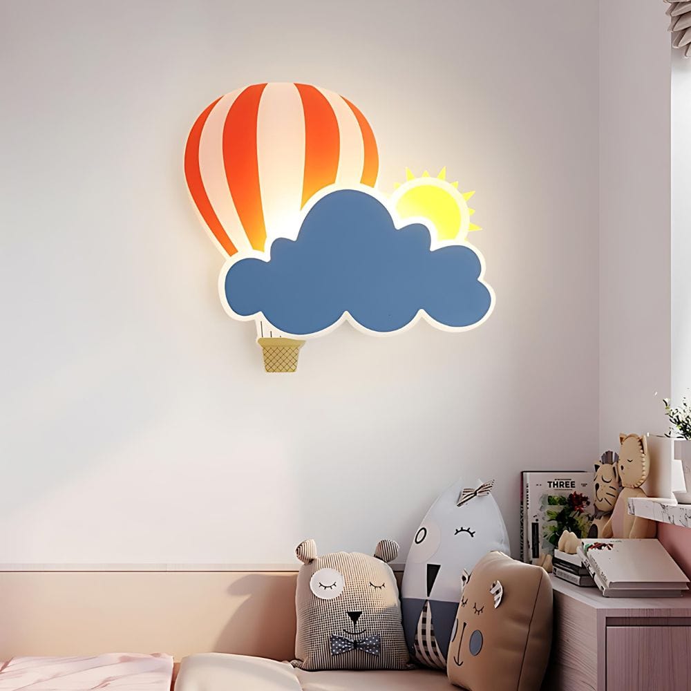 Wolk en heteluchtballon nachtlampje Nachtlampen