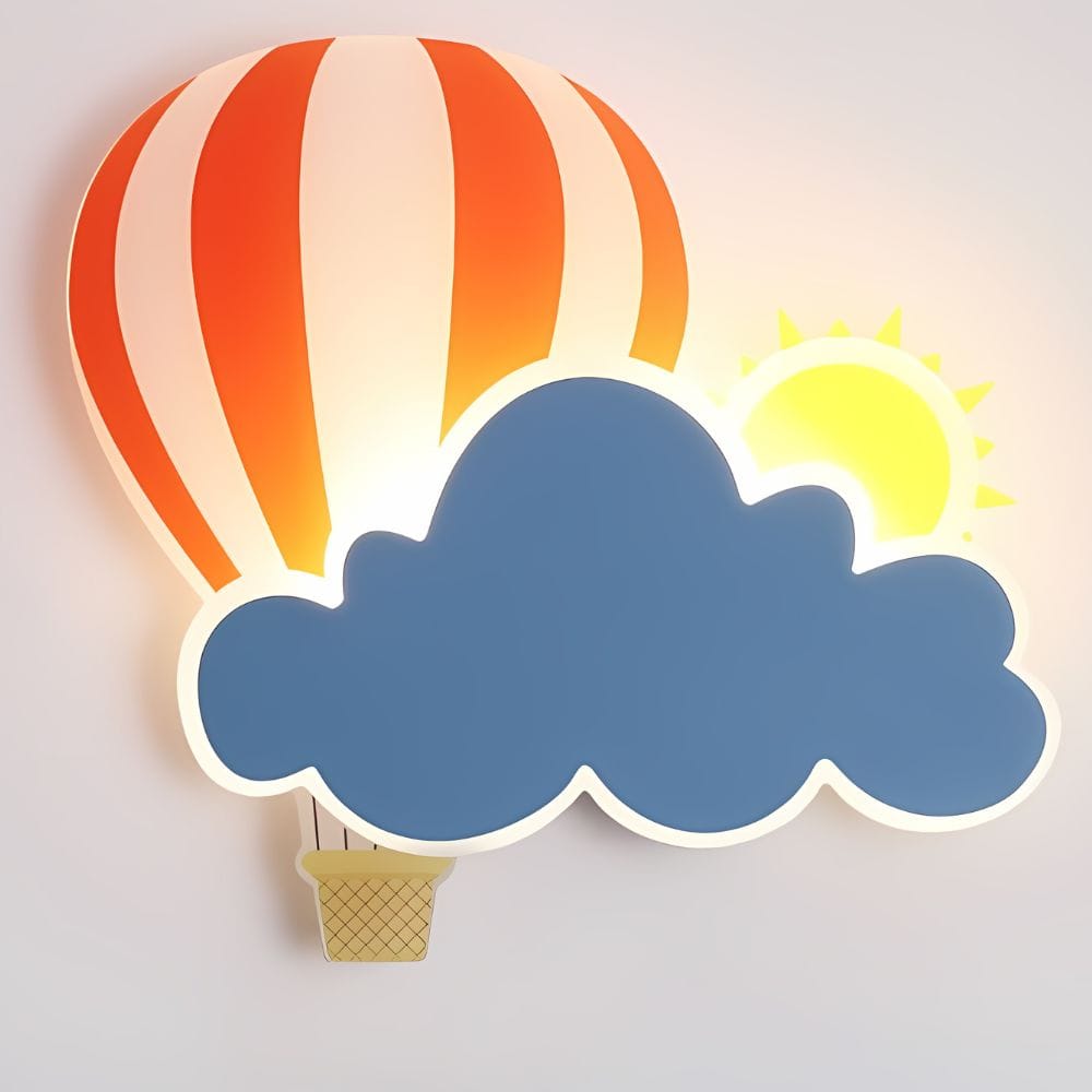 Wolk en heteluchtballon nachtlampje Nachtlampen