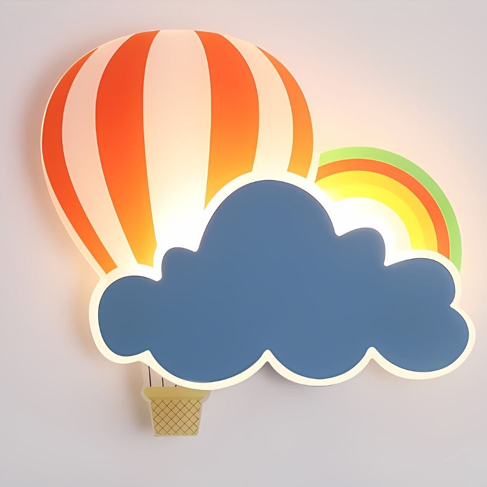 Wolk en heteluchtballon nachtlampje Nachtlampen