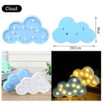 Wolk Wandlamp Met LED Lampen Nachtlampen