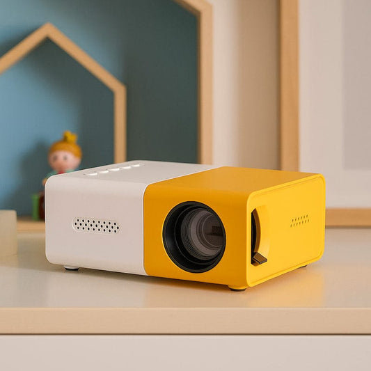 YG300 NanoProj Mini Beamer HD 720p Compact 12,6 cm 600 g Nachtlampen
