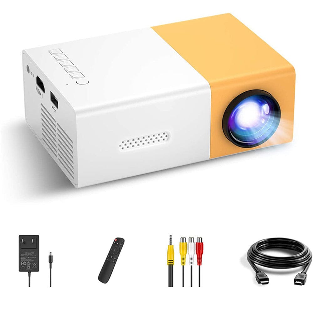 YG300 NanoProj Mini Beamer HD 720p Compact 12,6 cm 600 g Nachtlampen