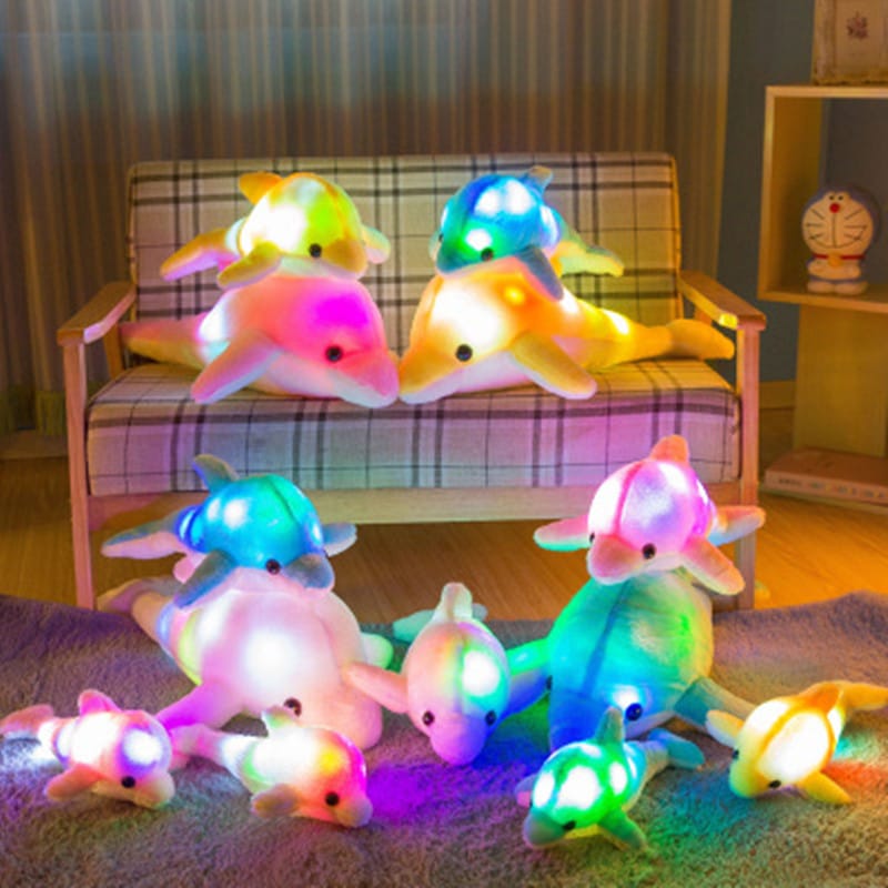 Zacht Dolfijn Knuffel 31 cm Licht Nachtlampen