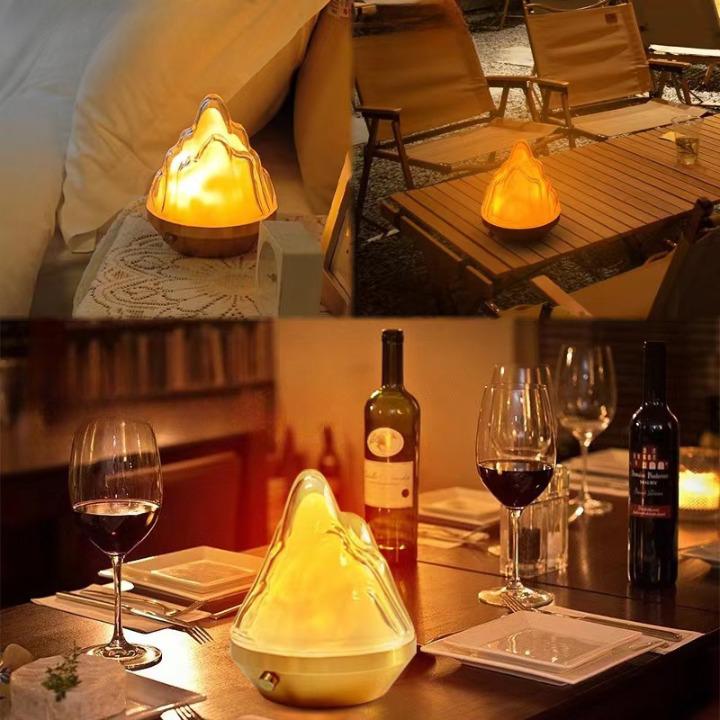 Zachte Bergnachtlampje Met 16 Kleuren LED Voor Binnen Nachtlampen