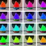 Zachte Bergnachtlampje Met 16 Kleuren LED Voor Binnen Nachtlampen