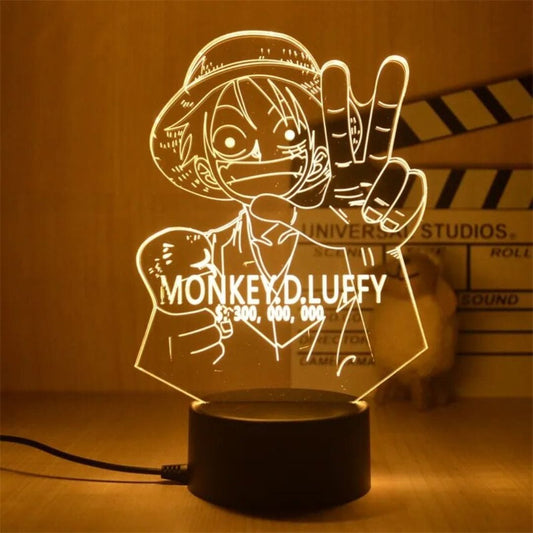Zachte Monkey D Luffy Nachtlamp Nachtlampen