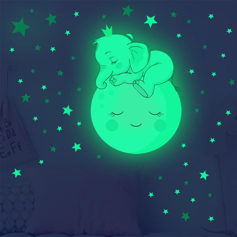 Zelfklevend Olifant Nachtlampje Nachtlampen