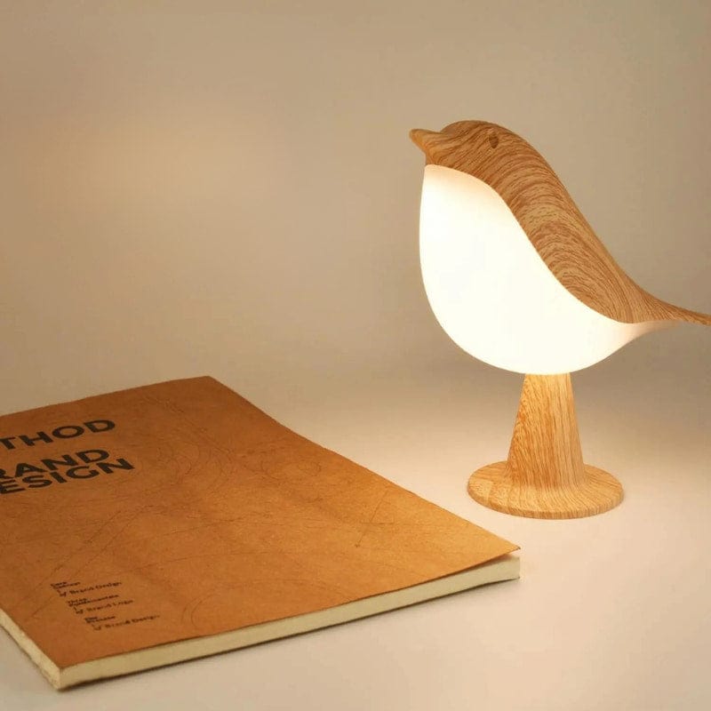 ZenBird Vogel Nachtlampje USB Oplaadbaar Warm Wit Nachtlampen