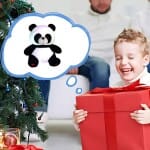 Zwart Wit Panda Knuffel Nachtlampje Met Rode Harten 25 cm Nachtlampen